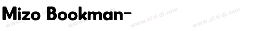 Mizo Bookman字体转换